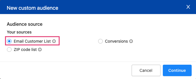 Custom Audience Import